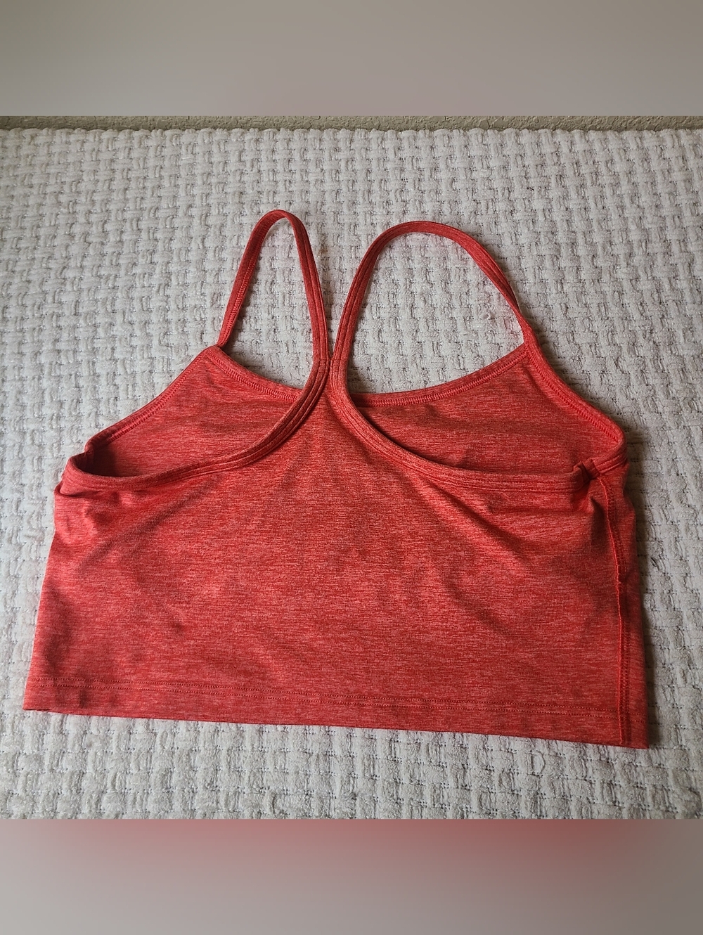 Offline by Aerie Coral Heathered Strappy Bralette Top Size L - Picture 2 of 7
